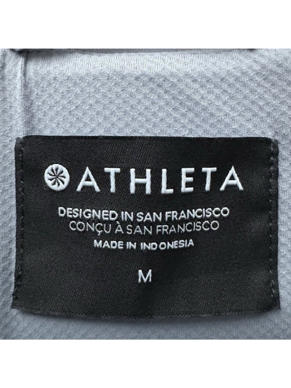 Athleta Medium Gray Ruched Sleeve Zip Front Bomber Jacket Women M - Picture 5 of 10